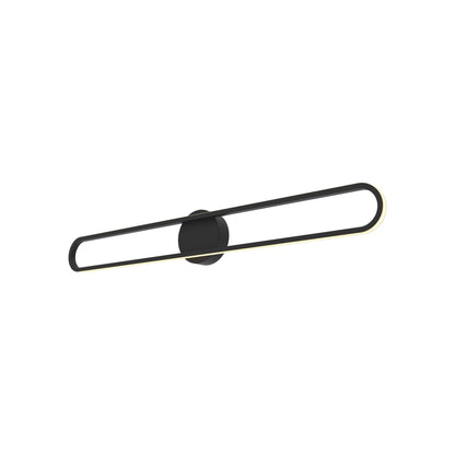 Sienna LED Bath Vanity Light in Black (34.5-Inch).