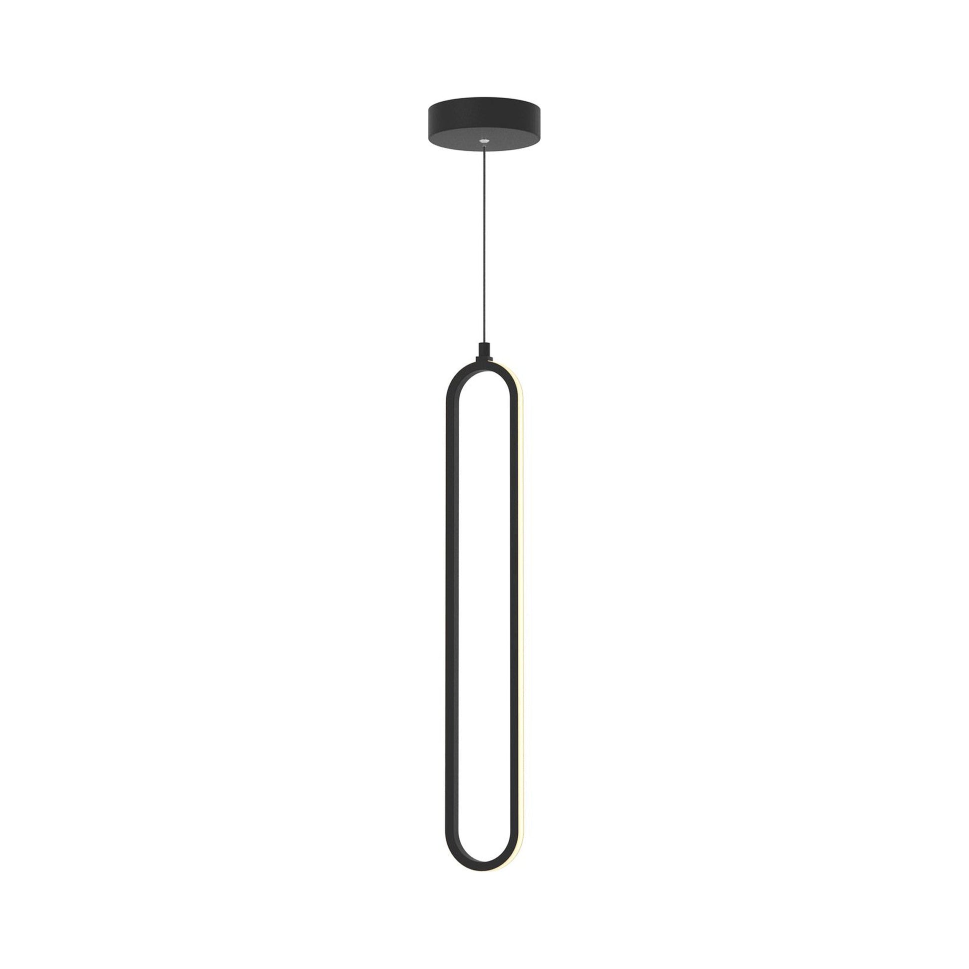 Sienna LED Pendant Light in Black (Large).