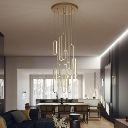 Sienna Round LED Pendant Light in living room.