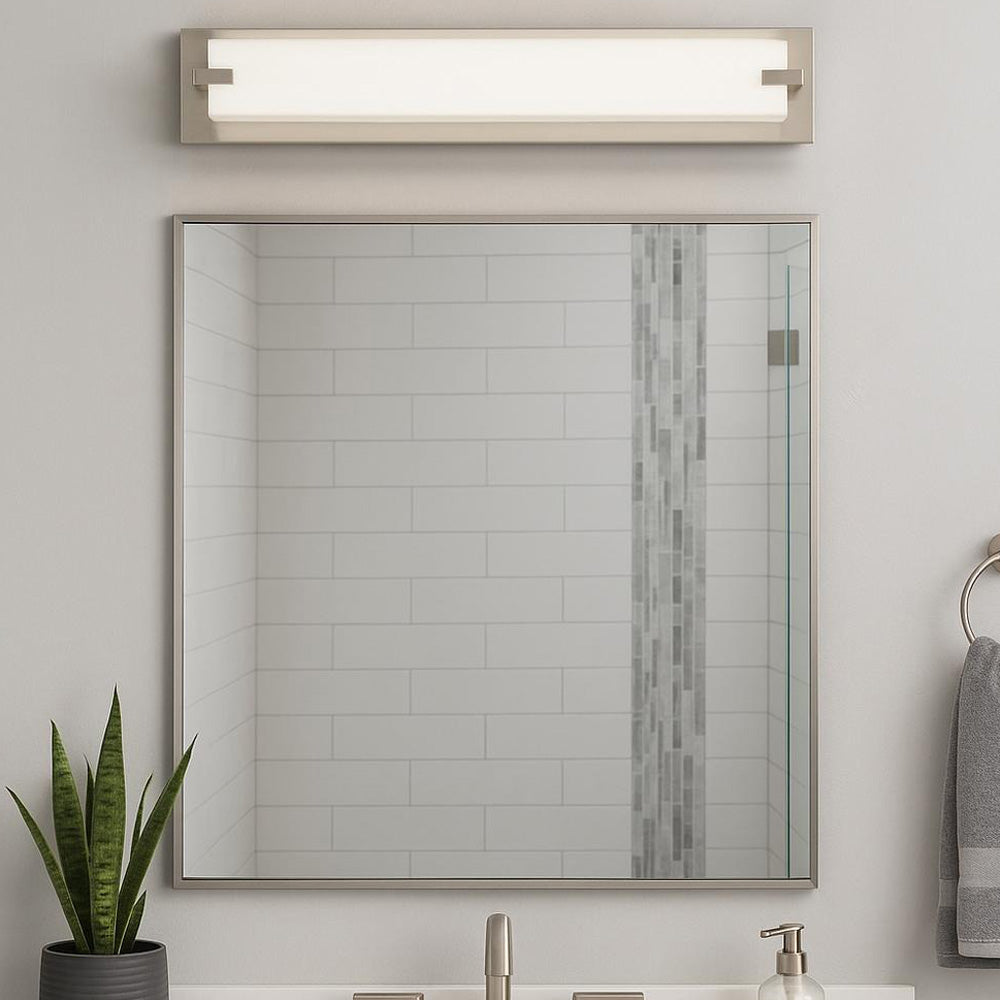 Sinclair LED Bath Vanity Light in bathroom.
