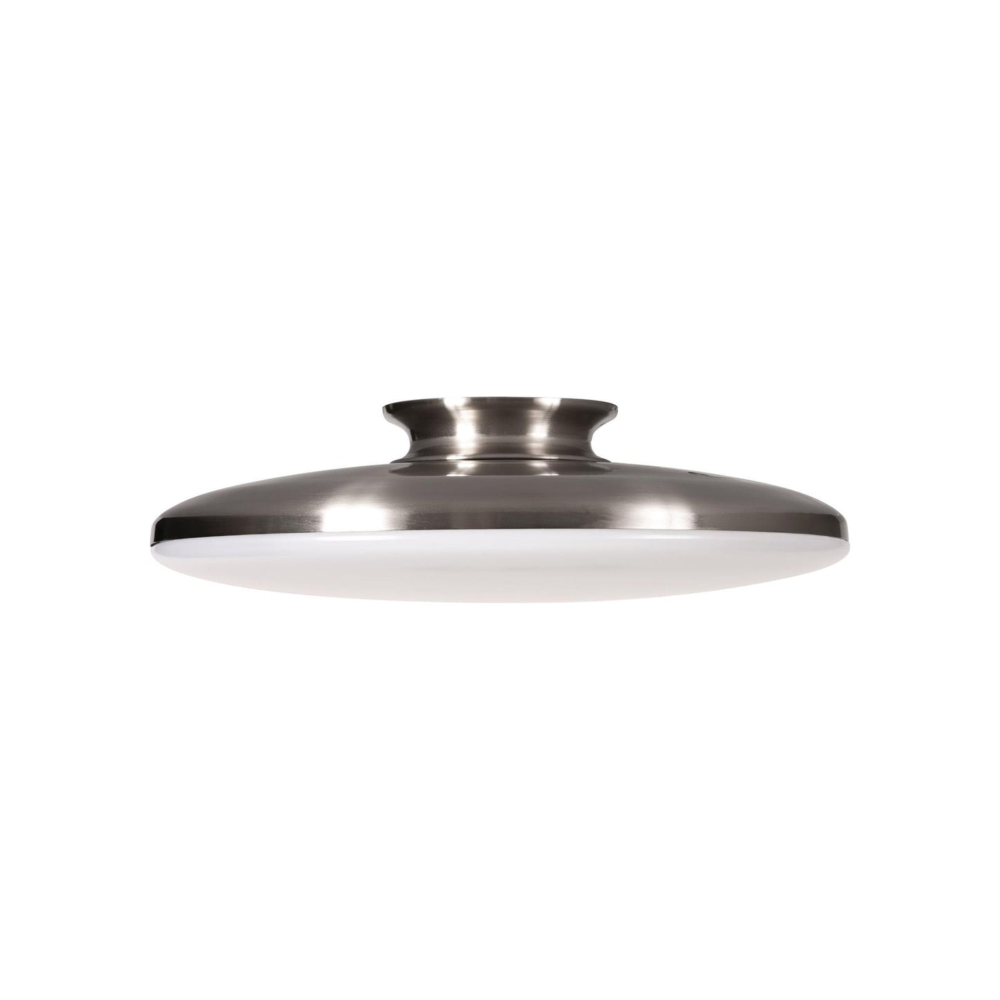 Skye LED Semi Flush Mount Ceiling Light in Satin Nickel (15-Inch).