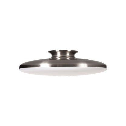Skye LED Semi Flush Mount Ceiling Light in Satin Nickel (15-Inch).