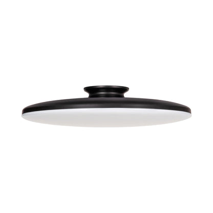 Skye LED Semi Flush Mount Ceiling Light in Black (19-Inch).