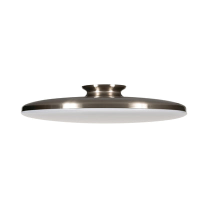 Skye LED Semi Flush Mount Ceiling Light in Satin Nickel (19-Inch).