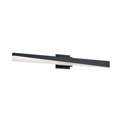 Slant LED Bath Vanity Light in Black (36-Inch).
