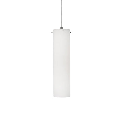Soho LED Pendant Light in Satin Nickel.