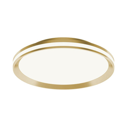 Sona LED Flush Mount Ceiling Light in Satin Brass (16-Inch).