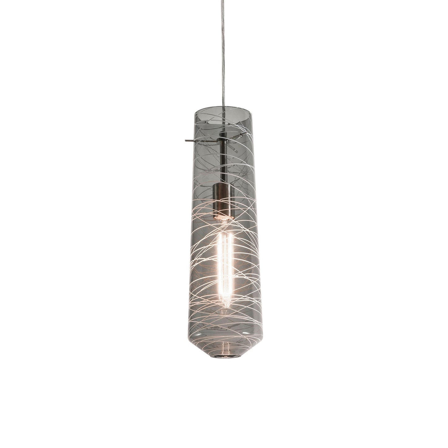 Spun Pendant Light in Smoke.