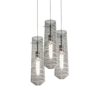 Spun Round Pendant Light in Detail.