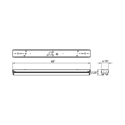 AFX Lighting Standard Strip Light - line drawing.
