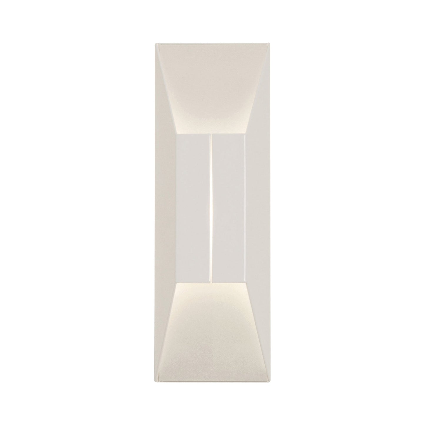 Summit LED Wall Light in White/Silver.