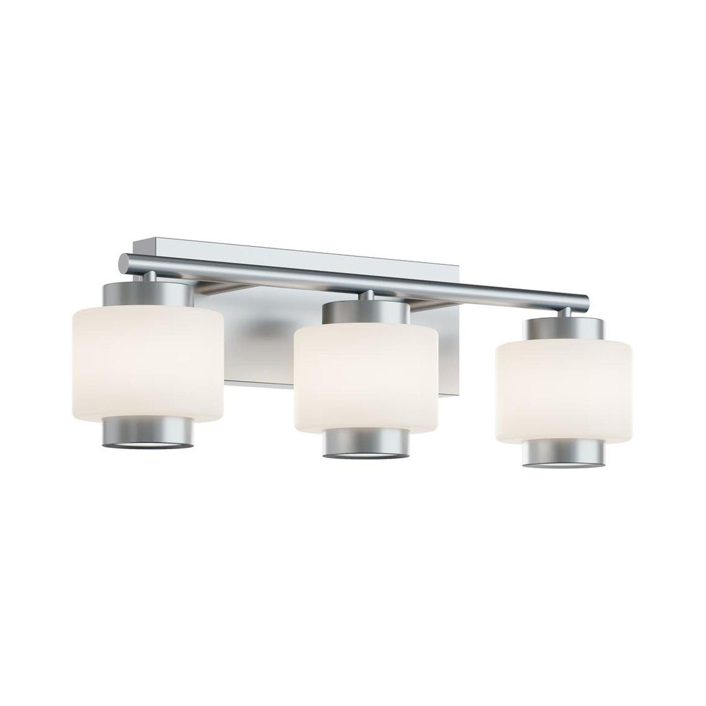 Sydney LED Bath Vanity Light in Satin Nickel (3-Light).