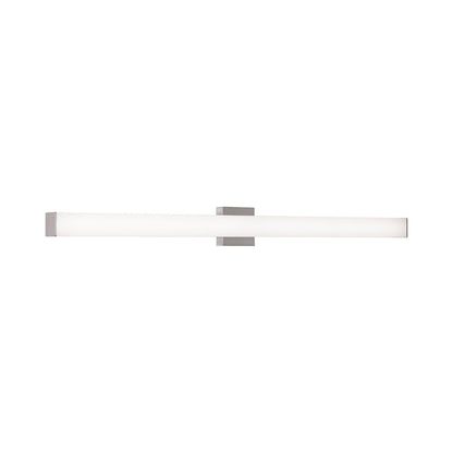 Tad LED Vanity Wall Light in Satin Nickel (48.5-Inch).