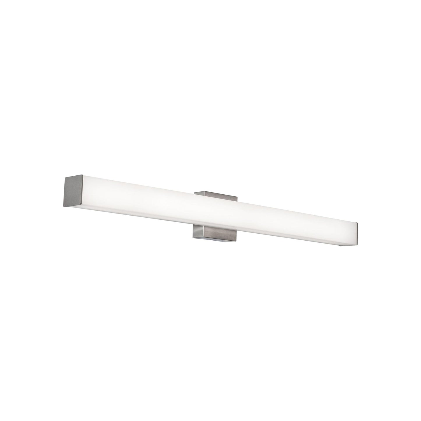 Tad LED Vanity Wall Light in Satin Nickel (36.75-Inch).