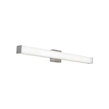 Tad LED Vanity Wall Light in Satin Nickel (36.75-Inch).