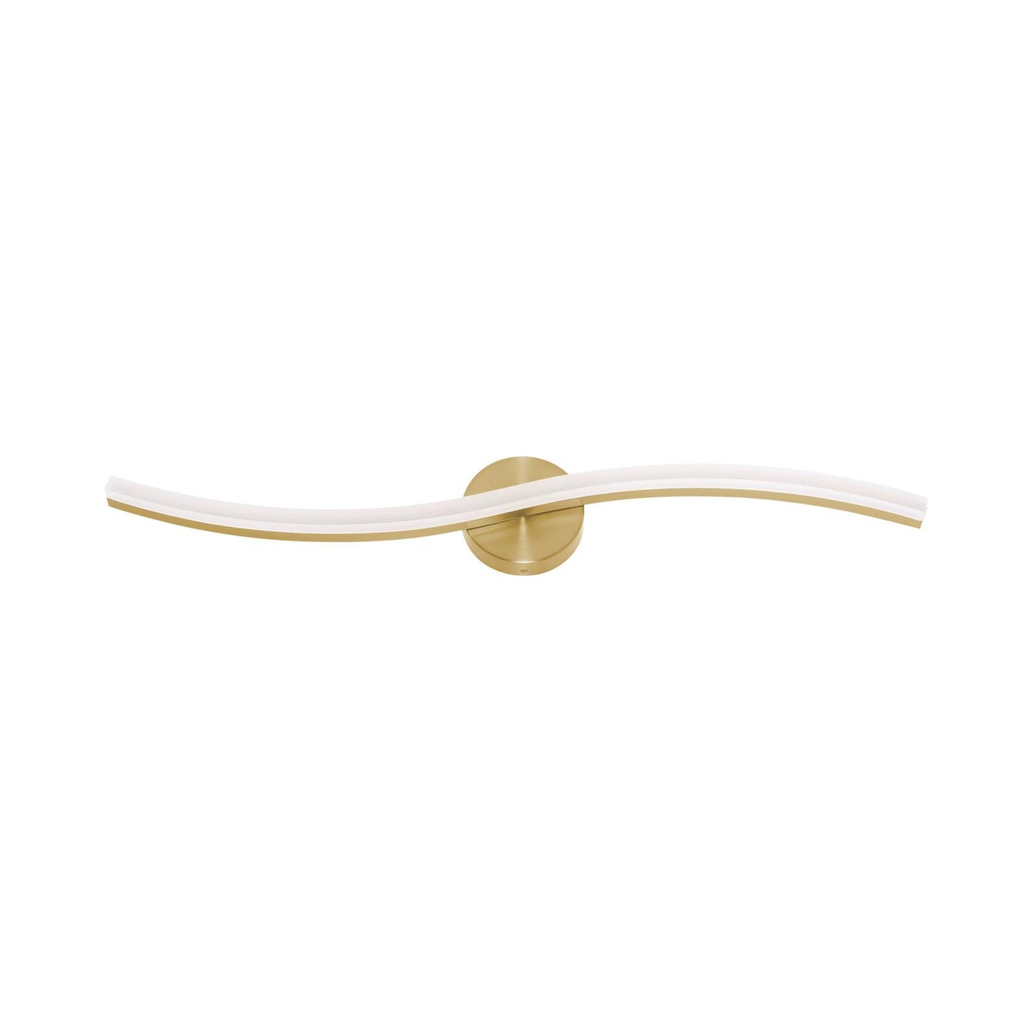 Trace LED Vanity Wall Light in Light Antique Brass (Large).