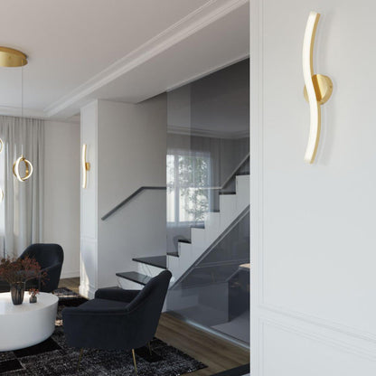 Trace LED Vanity Wall Light in living room.