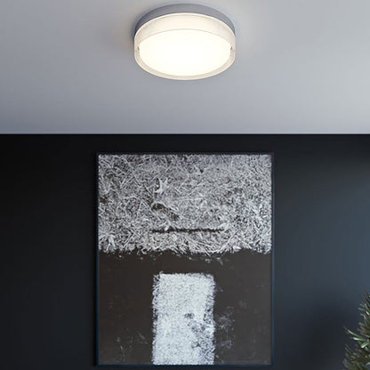 Tribeca LED Flush Mount Ceiling Light in bedroom.