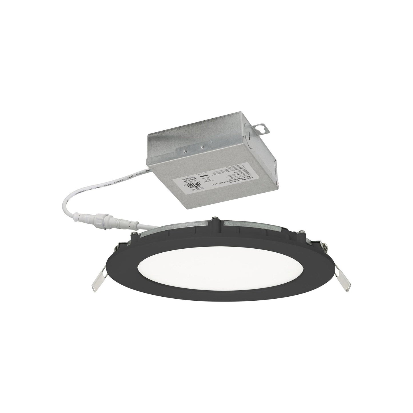 Tuck LED Recessed Downlight in Black (6.88-Inch).