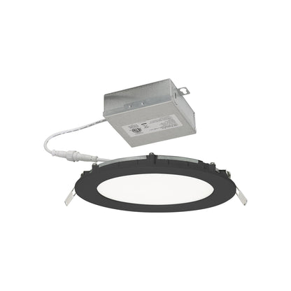 Tuck LED Recessed Downlight in Black (6.88-Inch).