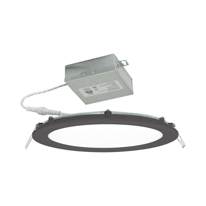 Tuck LED Recessed Downlight in Black (8.75-Inch).