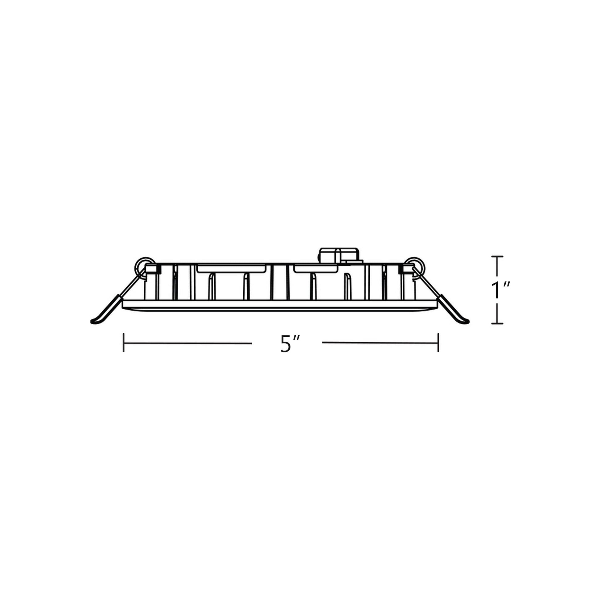 Tuck LED Recessed Downlight - line drawing.