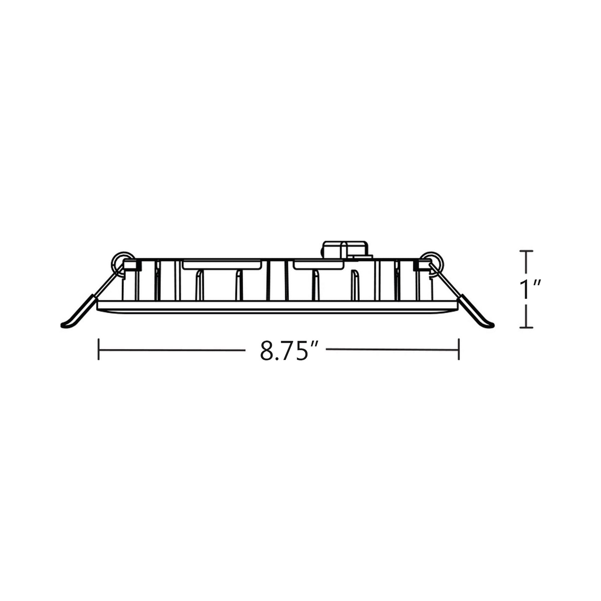 Tuck LED Recessed Downlight - line drawing.