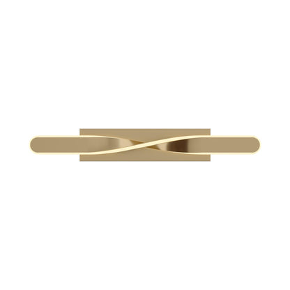 Twist LED Bath Vanity Light in Satin Brass (24-Inch).