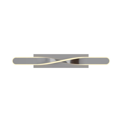 Twist LED Bath Vanity Light in Satin Nickel (24-Inch).