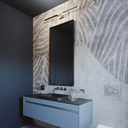 Twist LED Bath Vanity Light in bathroom.