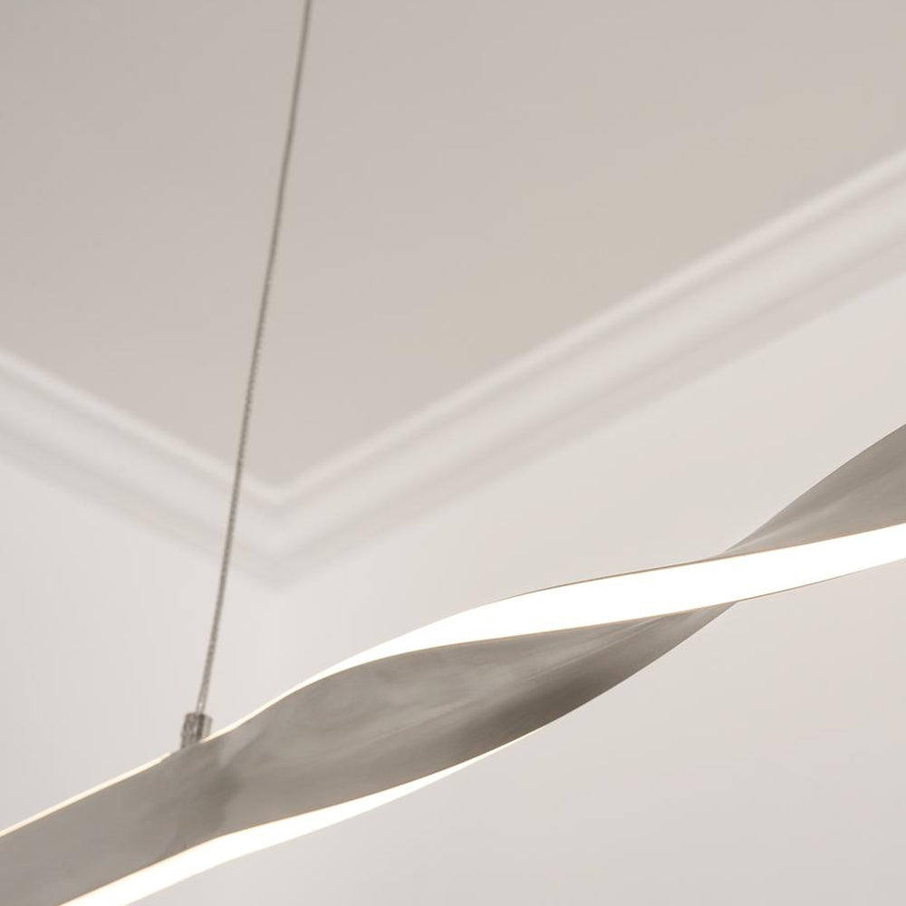 Twist Linear LED Pendant Light in Detail.