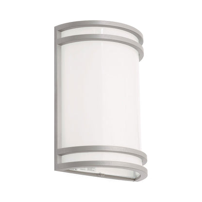 Ventura Outdoor LED Wall Light in Textured Grey.