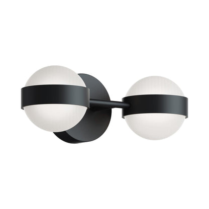 Verona LED Bath Vanity Light in Black (2-Light).