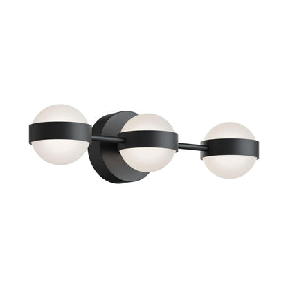 Verona LED Bath Vanity Light in Black (3-Light).