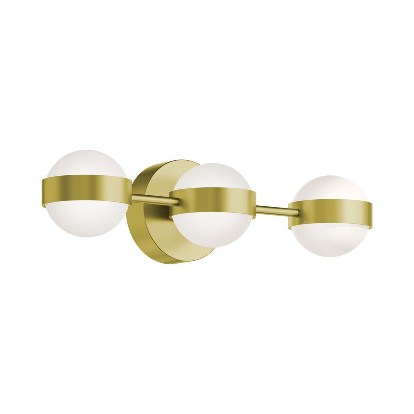 Verona LED Bath Vanity Light in Light Antique Brass (3-Light).