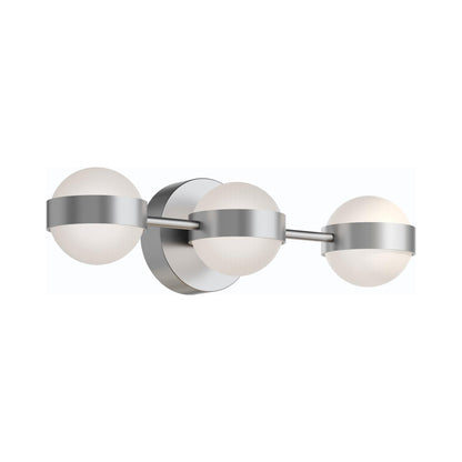 Verona LED Bath Vanity Light in Satin Nickel (3-Light).