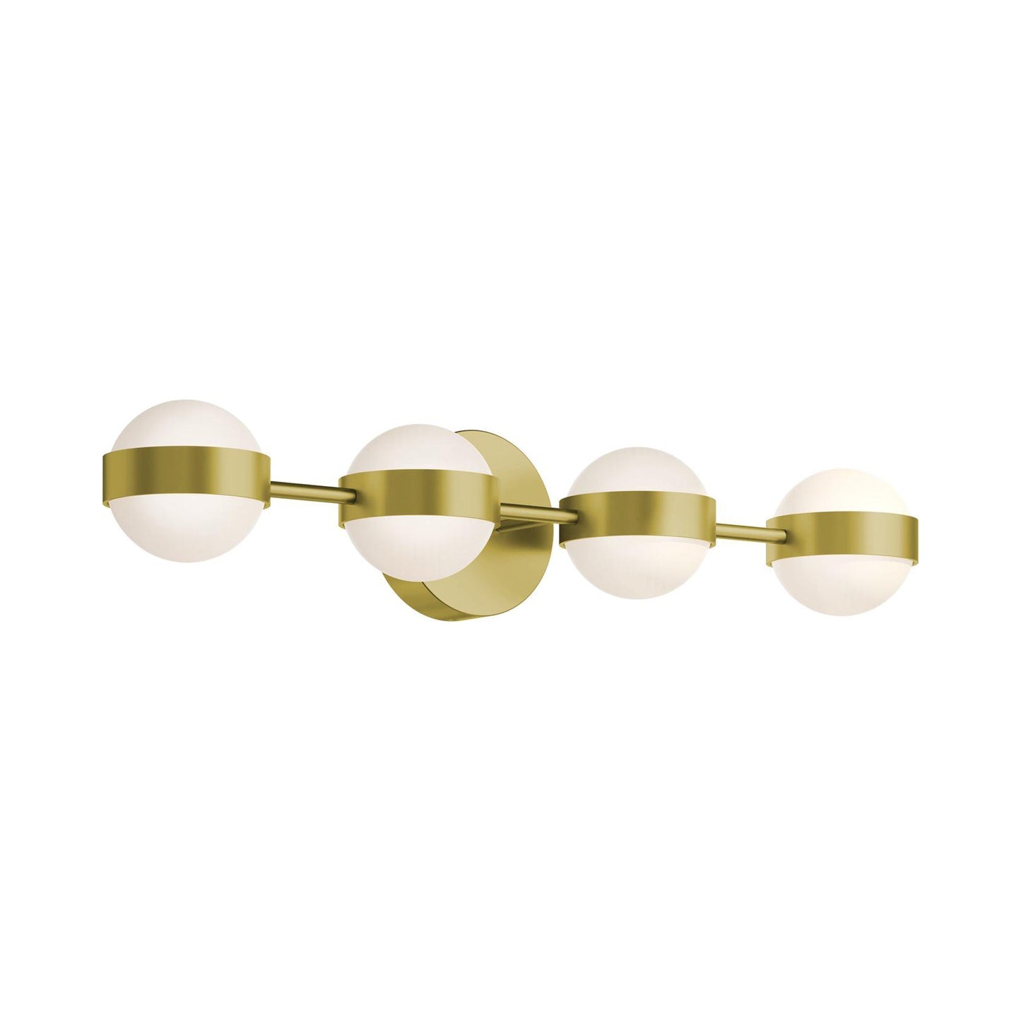 Verona LED Bath Vanity Light in Light Antique Brass (4-Light).