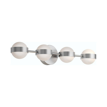 Verona LED Bath Vanity Light in Satin Nickel (4-Light).