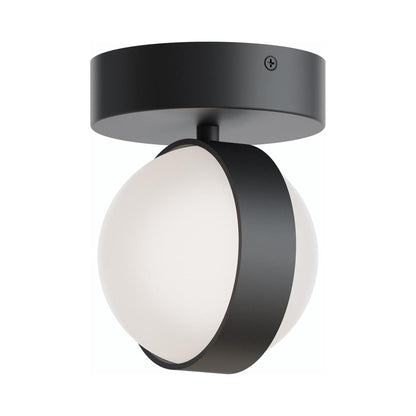 Verona LED Flush Mount Ceiling Light in Black.