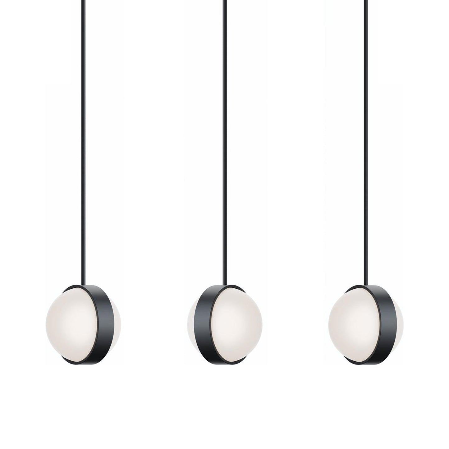 Verona LED Linear Pendant Light in Black.