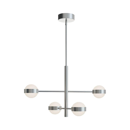 Verona LED Multi Light Pendant Light in Satin Nickel (4-Light).