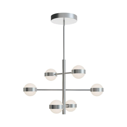 Verona LED Multi Light Pendant Light in Satin Nickel (6-Light).