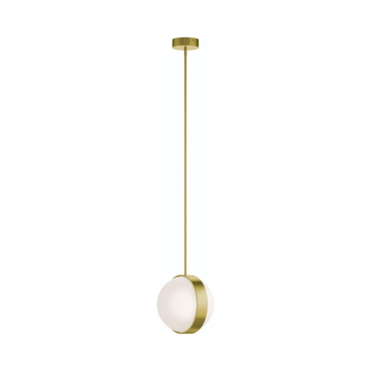 Verona LED Pendant Light in Light Antique Brass (13-Inch).