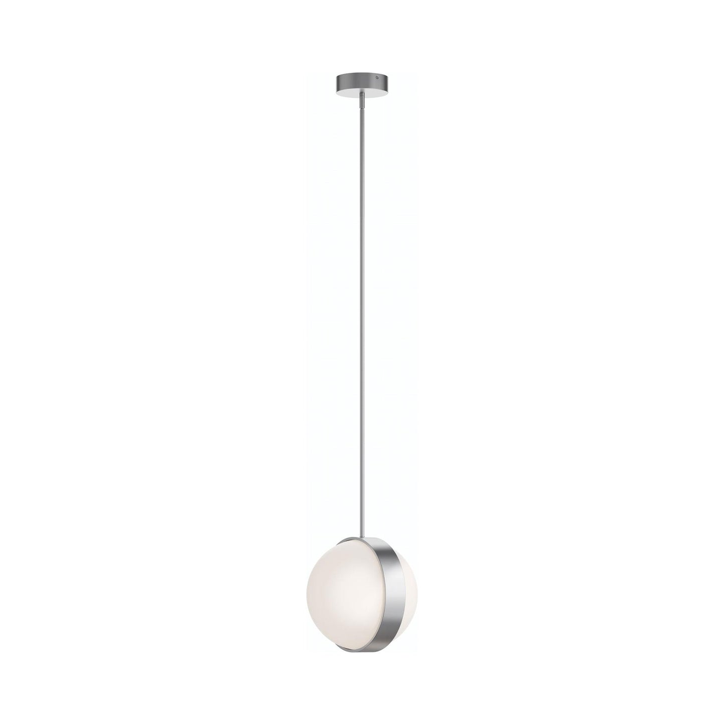 Verona LED Pendant Light in Satin Nickel (13-Inch).