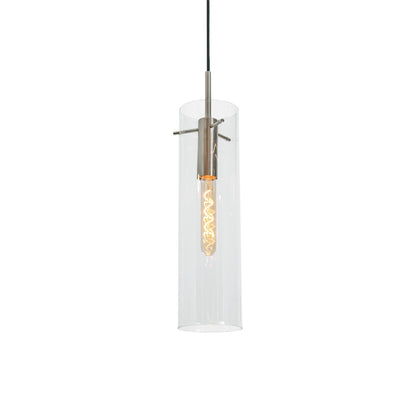 Vista Pendant Light in Satin Nickel.