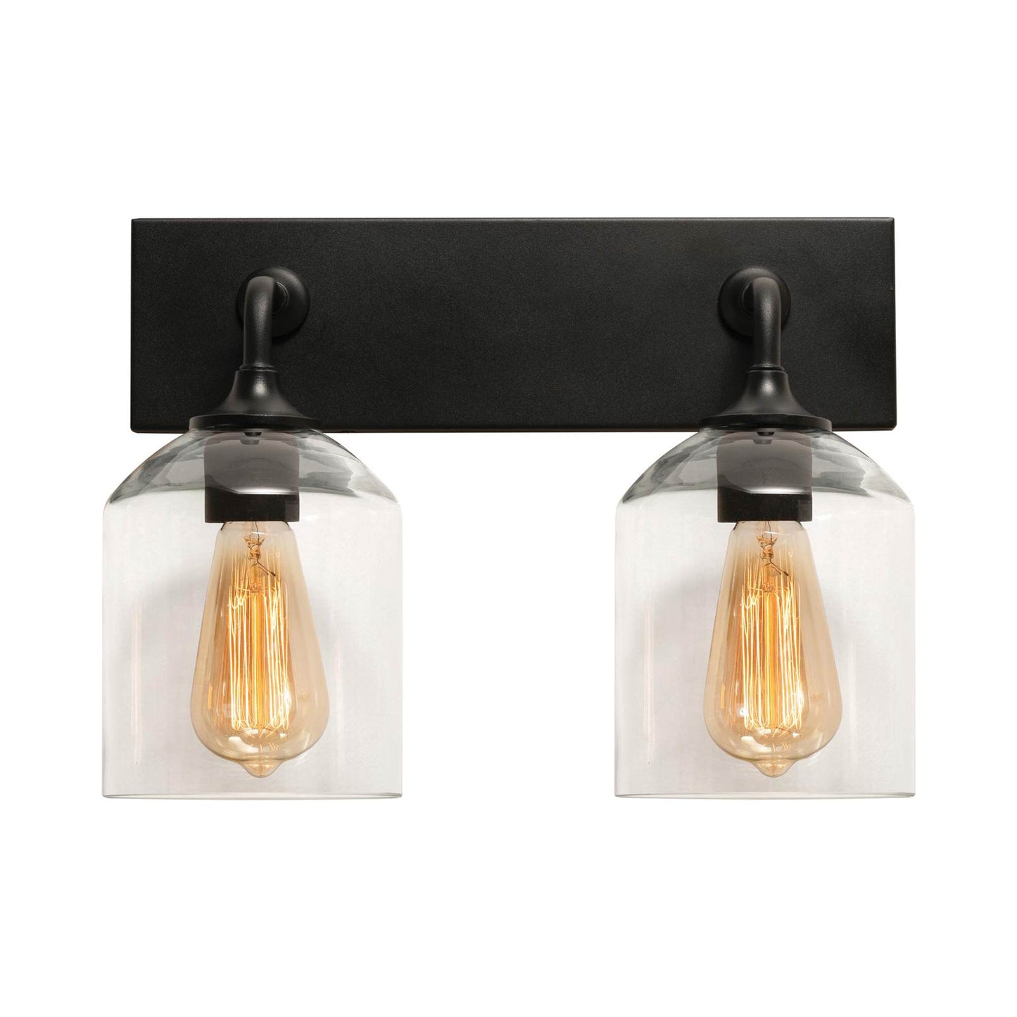 William Bath Vanity Light in Black (2-Light).