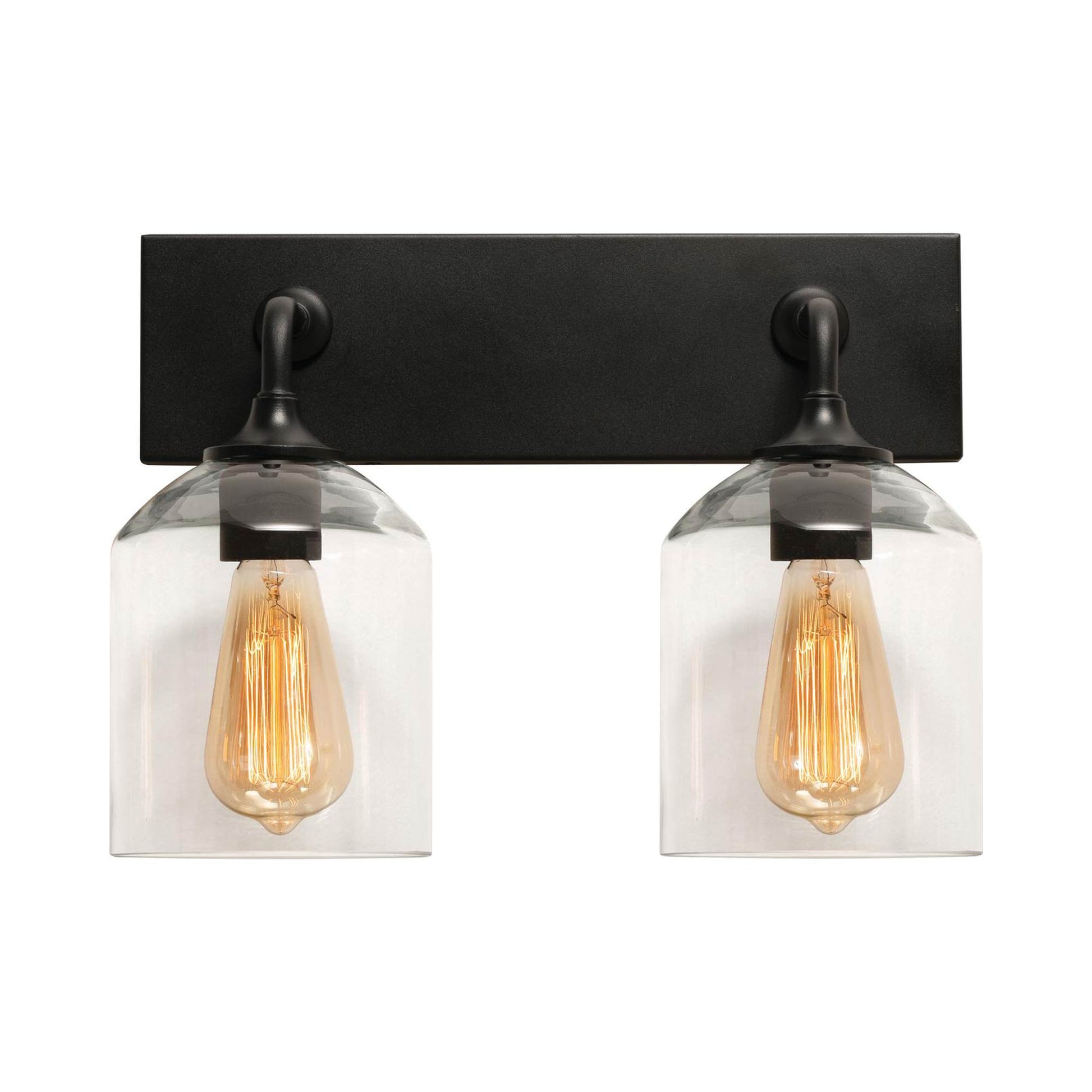 William Bath Vanity Light in Black (2-Light).