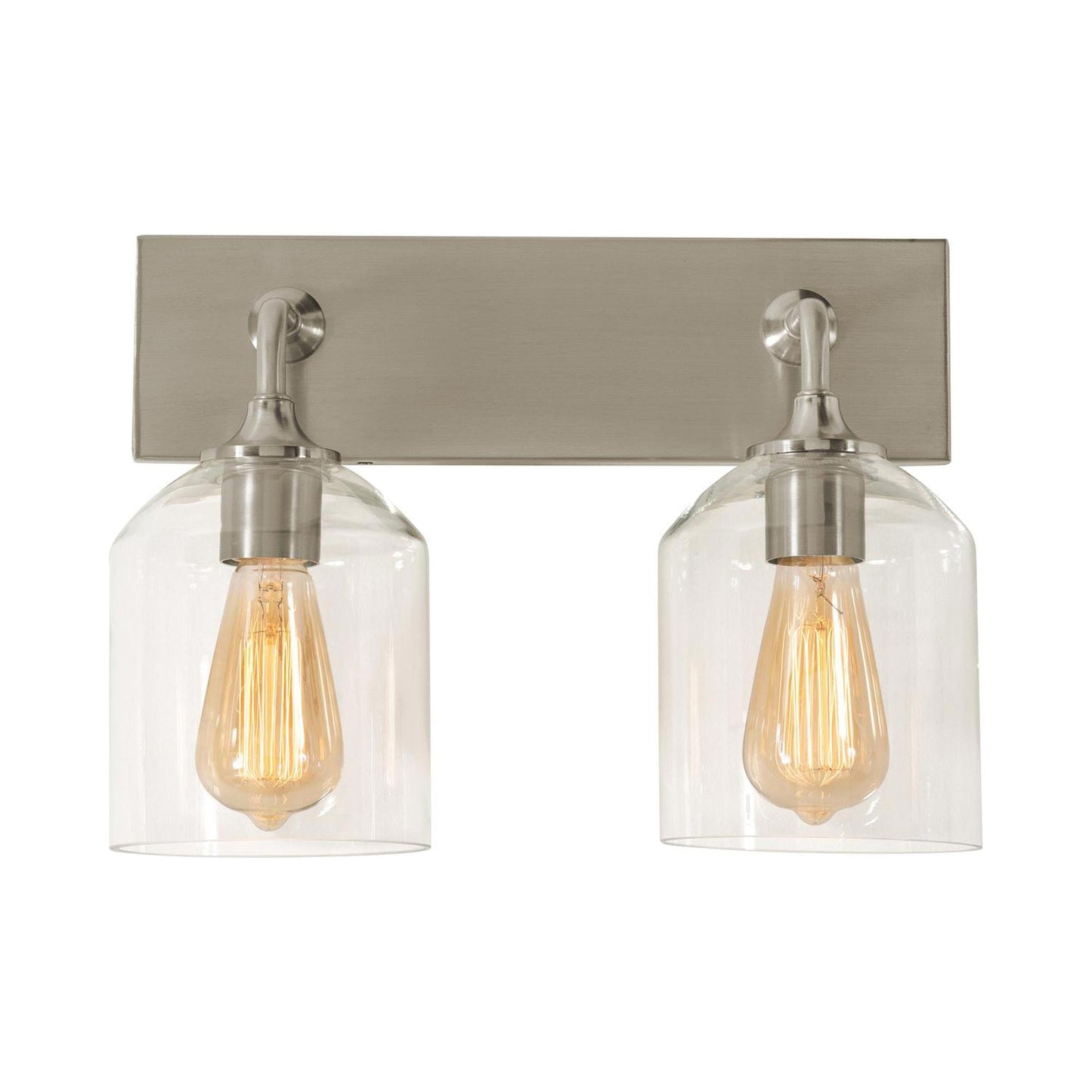 William Bath Vanity Light in Satin Nickel (2-Light).