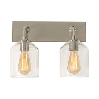 William Bath Vanity Light in Satin Nickel (2-Light).