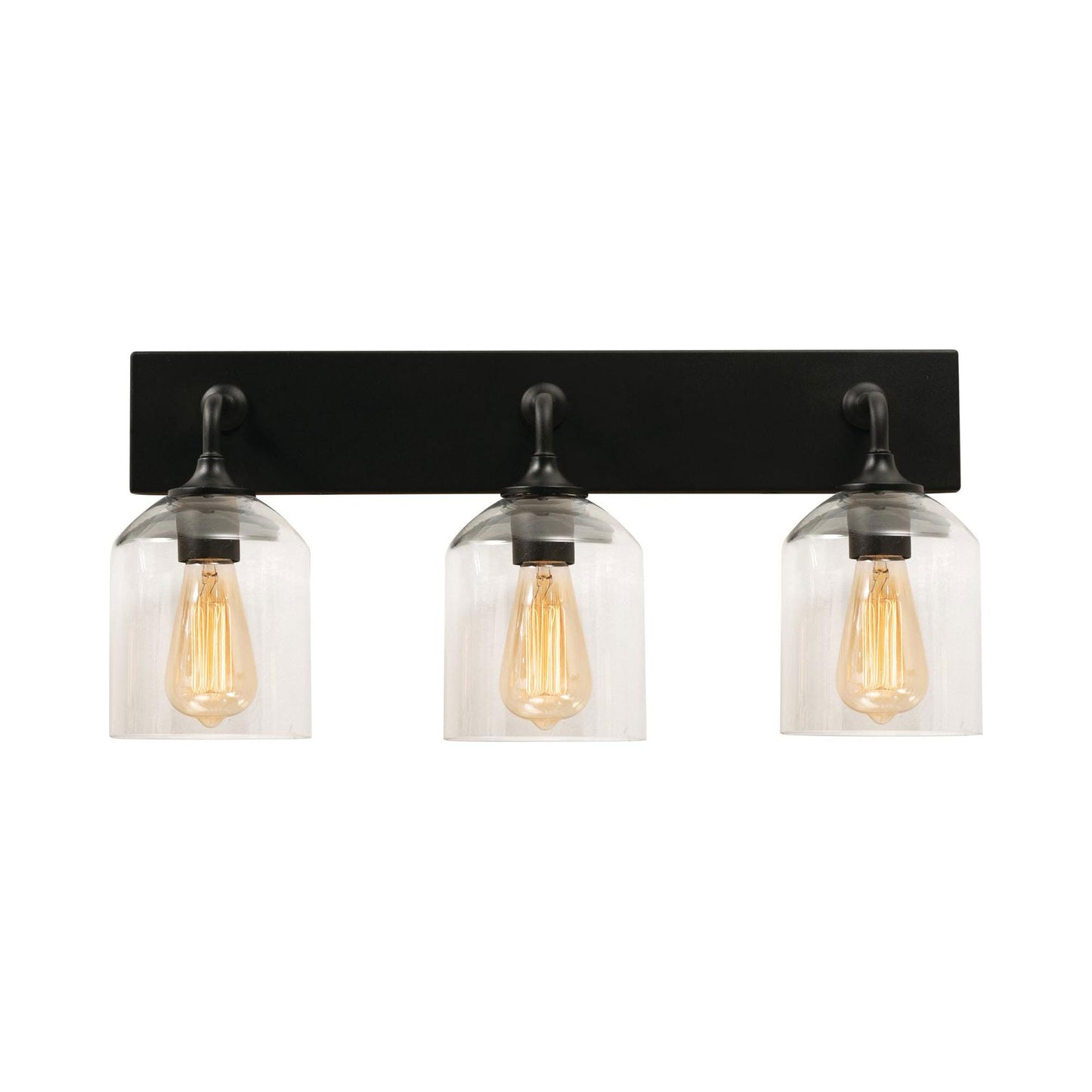 William Bath Vanity Light in Black (3-Light).